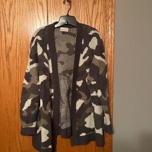 Camo cardigan